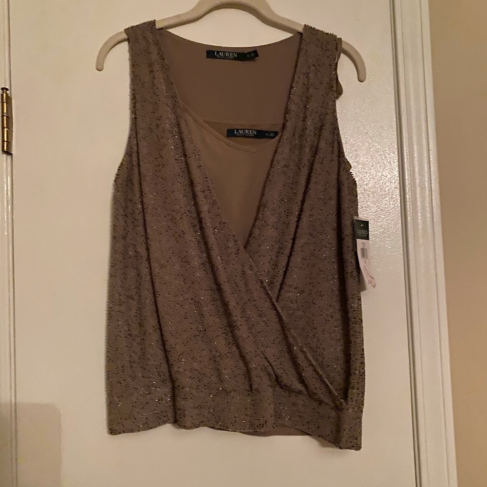 Ralph Lauren beaded top.